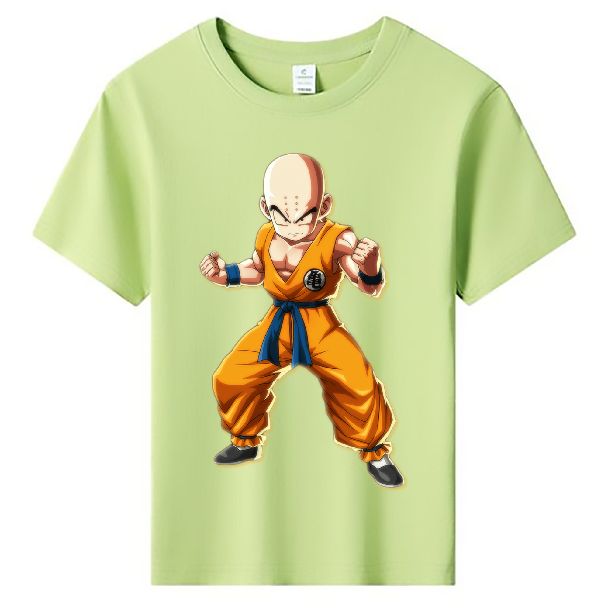 （画像用） ドラゴンボール クリリン DRAGON BALL krillin 綿100％キッズTシャツ（フロントプリント）